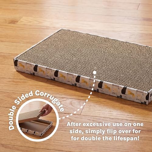 Kitty City Cat Scratcher– 3-Pack Durable Corrugated Cardboard Scratch Pads - Image 6