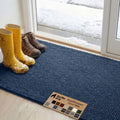 GORILLA GRIP SoakSTOPPER Dog Door Mat, Machine Wash and Dry, 48x30 Navy by GorillaGrip