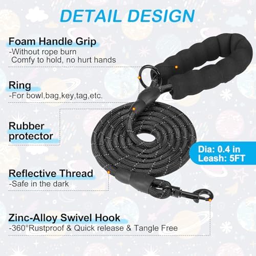 BEAUTYZOO Small Dog Harness and Leash Set, No Pull Puppy Pet Vest-Planet - Image 6