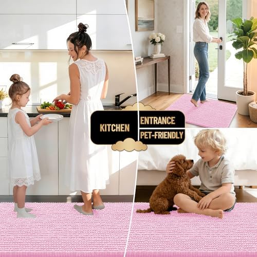 OLANLY Thick Chenille Bathroom Rugs 30x20, Soft Absorbent Bath Mat - Image 6