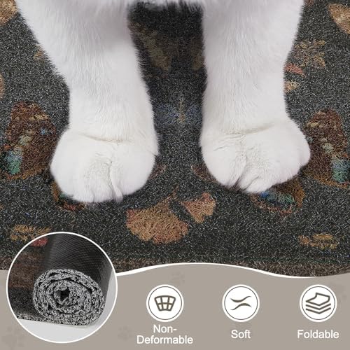 Unicorn Catcher 40"x30" Cat Litter Mat Non-Slip Washable Litter Box Mat - Image 5