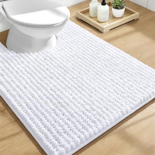 OLANLY Thick Chenille Toilet Rugs U-Shaped 24x20 by OLANLY