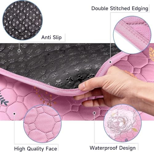 Sunheir Washable Pee Pads for Small Pet 5-Pack, Reusable Pet Training Pads - Image 4