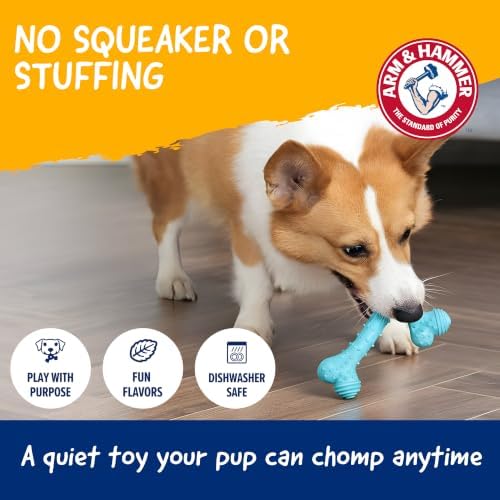 Arm & Hammer Nubbies T-Bone Dental Dog Chew Toy, Peanut Butter - Image 6