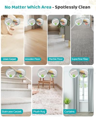 Pet Hair Remover for Carpet, 54 Inch Adjustable Long Handle Carpet Rake for Pet - Image 5