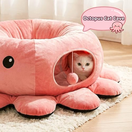 Cat Tunnel Bed with 20 Cat Toys, Kitten Toys - Image 3