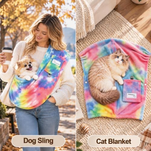 Cat Sling Carrier & Pet Sling for Small Dogs & Cats 3-14 lbs - Image 6