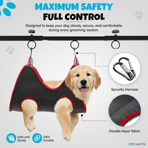 Dog Grooming Arm with Hammock – 42" Adjustable Dog Grooming Stand with Clamp - Image 3