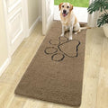 OLANLY Dog Door Mat for Muddy Paws 70x24, Paw Print Design Chenille Mud Mat by OLANLY