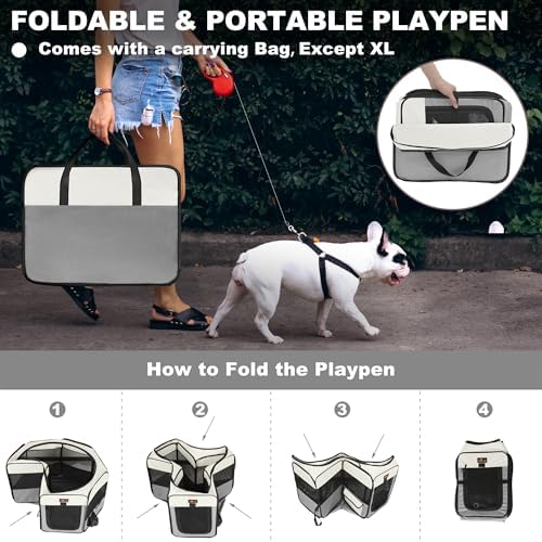 Aivituvin Dog Playpen Foldable Waterproof Pet Play Pens - Image 4