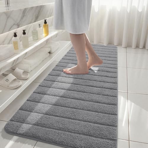 AROGAN Luxury Long Bathroom Runner Rugs 24x60 Inch Bath Rug Non Slip - Image 2