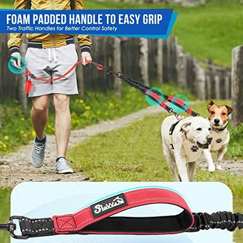 Lukovee Double Dog Leash, Reflective Heavy Duty Lead, No Tangle - Image 2