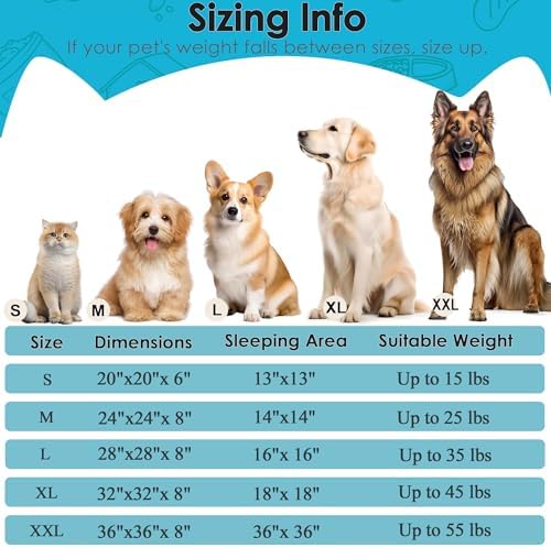 Extra Large Dog Beds, 36in Human Dog Anxiety Relief Comfort Bed - Image 2