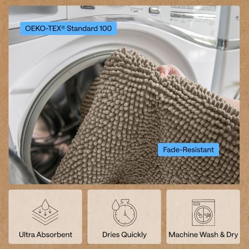 GORILLA GRIP SoakSTOPPER Dog Door Mat, Machine Wash Dry, 24x17 Cappuccino - Image 6