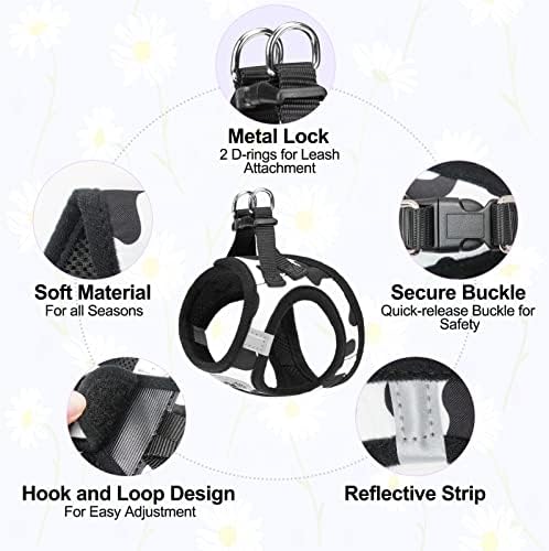 BEAUTYZOO Small Dog Harness and Leash Set, No Pull Puppy Pet Vest - Image 4