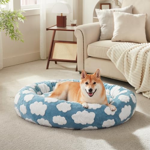 JOEJOY Jacquard Donut Round Small Dog Bed - Image 7