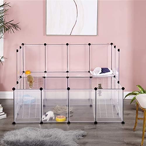 SONGMICS Guinea Pig Playpen, 2-Tier Small Animal Playpen - Image 2