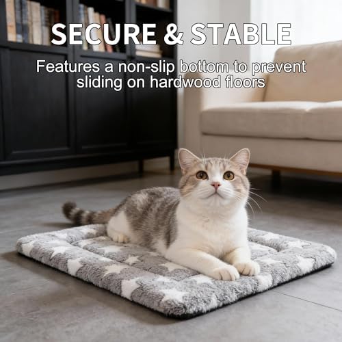 Dog Crate Mat, 4 Piece Reversible Pet Bed, Machine Washable, Small Dogs & Cats - Image 2