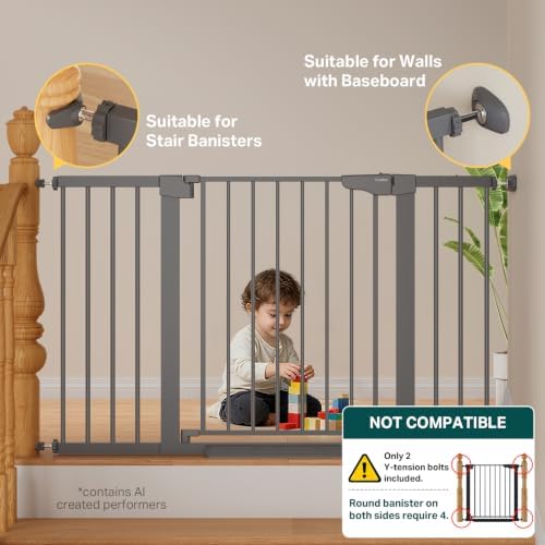Cumbor 30-51.5 in Extra Wide Baby Gate - Image 5