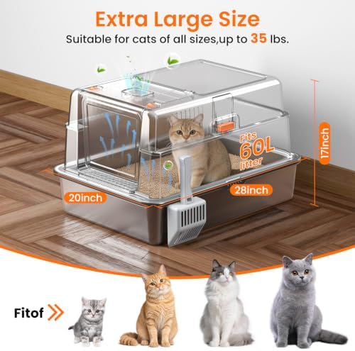 XXXXL Stainless Steel Litter Box - Image 3