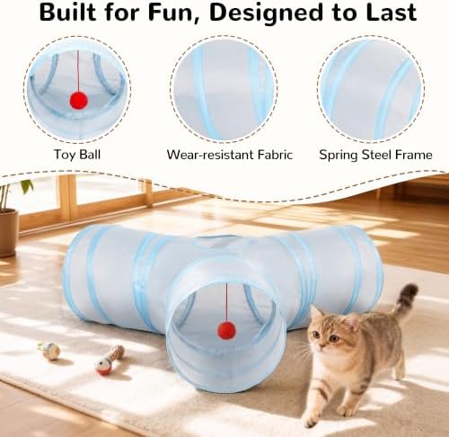 Tempcore Cat Tunnel, 3-Way Collapsible Toy - Image 5