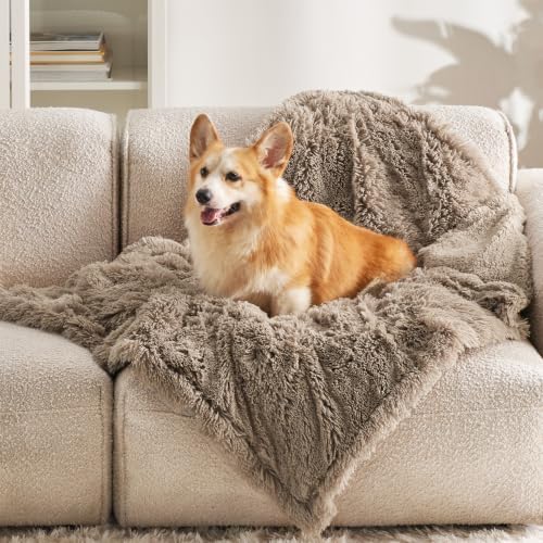 Bedsure Waterproof Dog Blanket for Small Dogs Cats Fluffy Faux Fur by BEDSURE