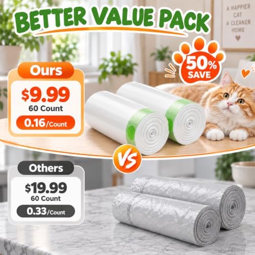 60 Count Cat Litter Box Bags Liner - Image 4