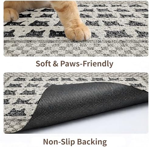 Cat Litter Mat 24"x15" for Litter Box, Non-Slip Washable Floor Mat - Image 4