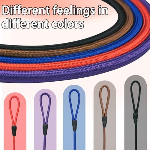 FOVRLZSE 5-Pack Dog Slip Leashes 4.6FT Nylon Training Lead, 5 Colors - Image 4