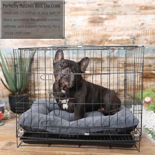 Crate Beds for Small Dogs, Comfort Fluffy Plush Dog Bed Kennel Pads for Crates - Image 3