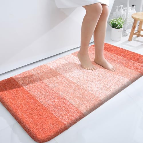 OLANLY Bathroom Runner Rug 40x24, Extra Soft Absorbent Microfiber Bath Rugs by OLANLY