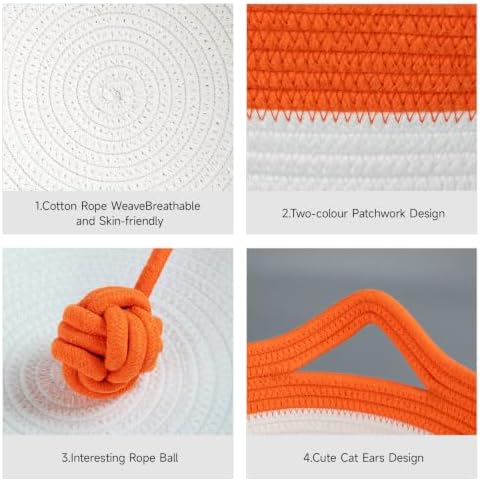Cotton Rope Woven Cat Bed, Instinct Pet Basket - Image 4