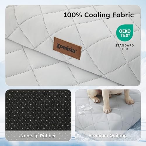 ZOMISIA Orthopedic Cooling Dog Bed, Q-Max>0.5 Cooling Mat XXL - Image 5