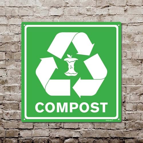 Compost Aluminum Metal Sign | Indoor Outdoor UV Stable & Weatherproof | Home - Image 4