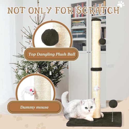 ANWA 32" Tall Sisal Cat Scratching Posts Tree - Image 4