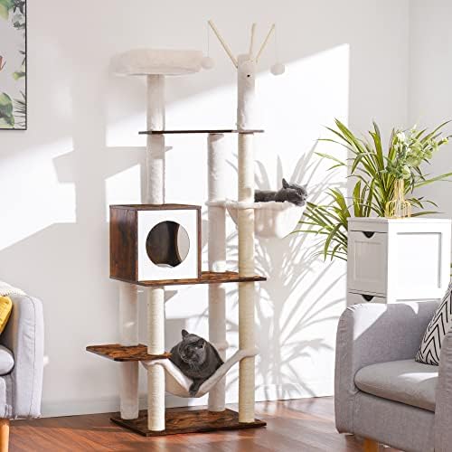 Hey-brother Wooden Cat Tree Tower - Image 2