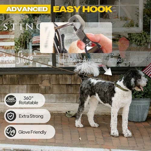 Fida 10 FT Heavy Duty Dog Leash, Dual Padded Handles - Image 2