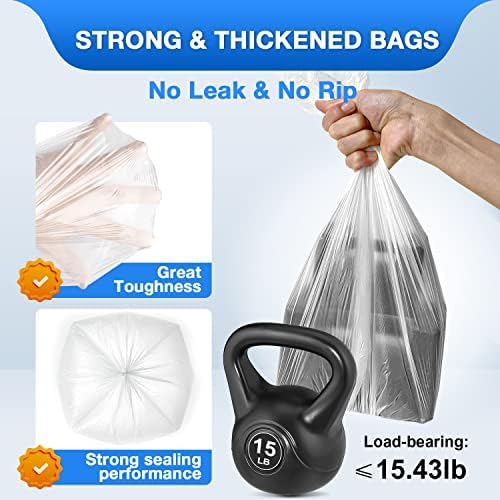 Charmount 1.2 Gallon Small Trash Bags - Image 2