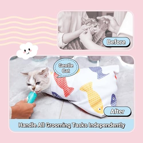 35.5" Extra Large Cat Wrap for Cutting Nails Medicine Grooming Wrap - Image 2