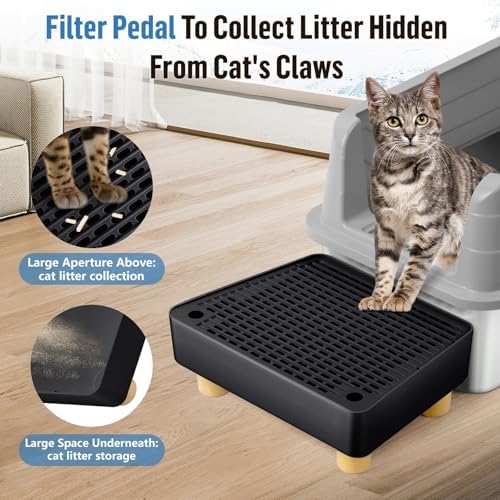 Extra Large Cat Litter Box Step Ramp, Cat's Litter Catcher Mat - Image 3