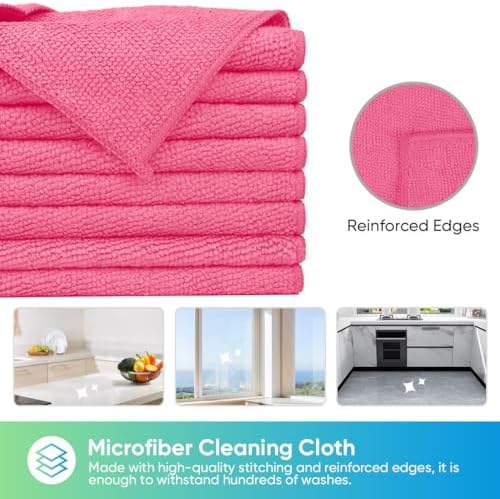 HOMEXCEL 24PK Microfiber Cleaning Cloth, Cleaning Rag - Image 3
