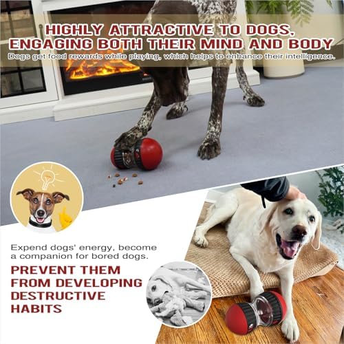 BSISUERM Dog Food Dispensing Puzzle Toy Adjustable Treat Dispenser Slow Feeder - Image 6