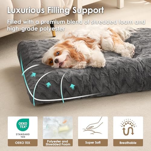 EHEYCIGA Washable XL Dog Beds Large Sized Dog, 44x32 Inch Pet Bed - Image 2