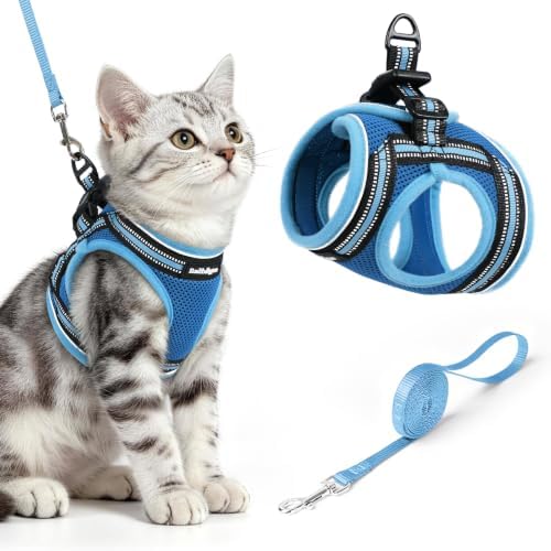 rabbitgoo Cat Harness and Leash Set, Step-in Soft Vest by rabbitgoo