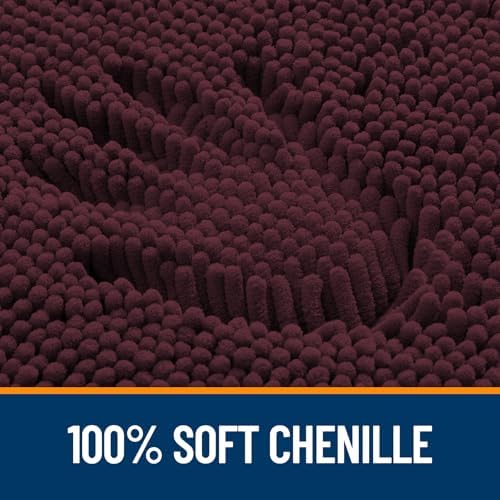 OLANLY Bathroom Runner Rugs 47x20, Extra Soft Absorbent Chenille Bath Rugs - Image 3