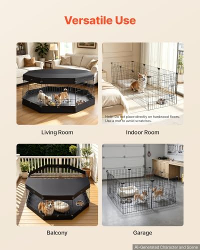 VEVOR Dog Playpen 24 in 8 Panels Metal Pet Pen - Image 6