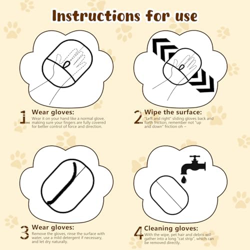2pcs Pet Hair Removal Glove for Cats & Dogs, 2025 New Upgrade Efficient - Image 6