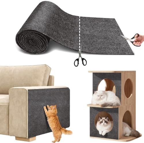 SEPAZON Cat Scratching Carpet Mat, Self-Adhesive Couch Furniture Protector by SEPAZON