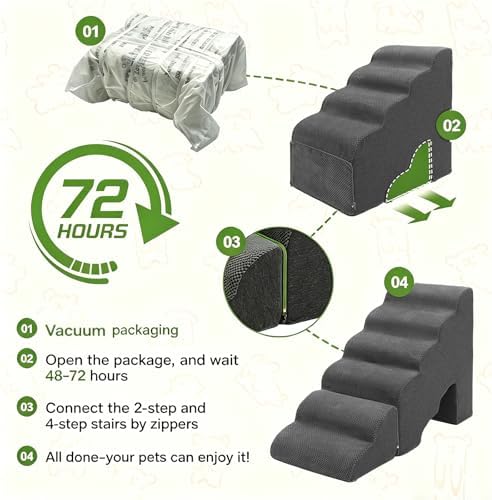 Dog Stairs for Small Dogs for Beds Up to 25" - Image 6