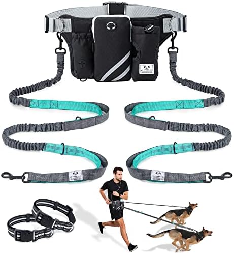 SHINE HAI Retractable Hands Free Dog Leash by ShineHai
